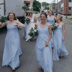 Azazie Haleigh  Lavender Size 6 Bridesmaid Dress